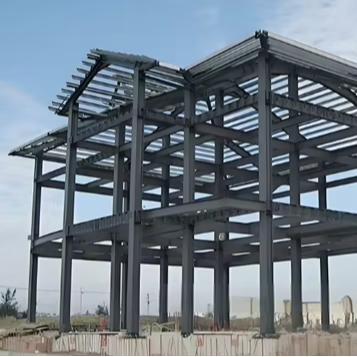 Pre-Fabricated Modern Steel Pipe Canopy Structure for Hotels Apartments Villas-Big Span Steel Buildings High Wind Resistance