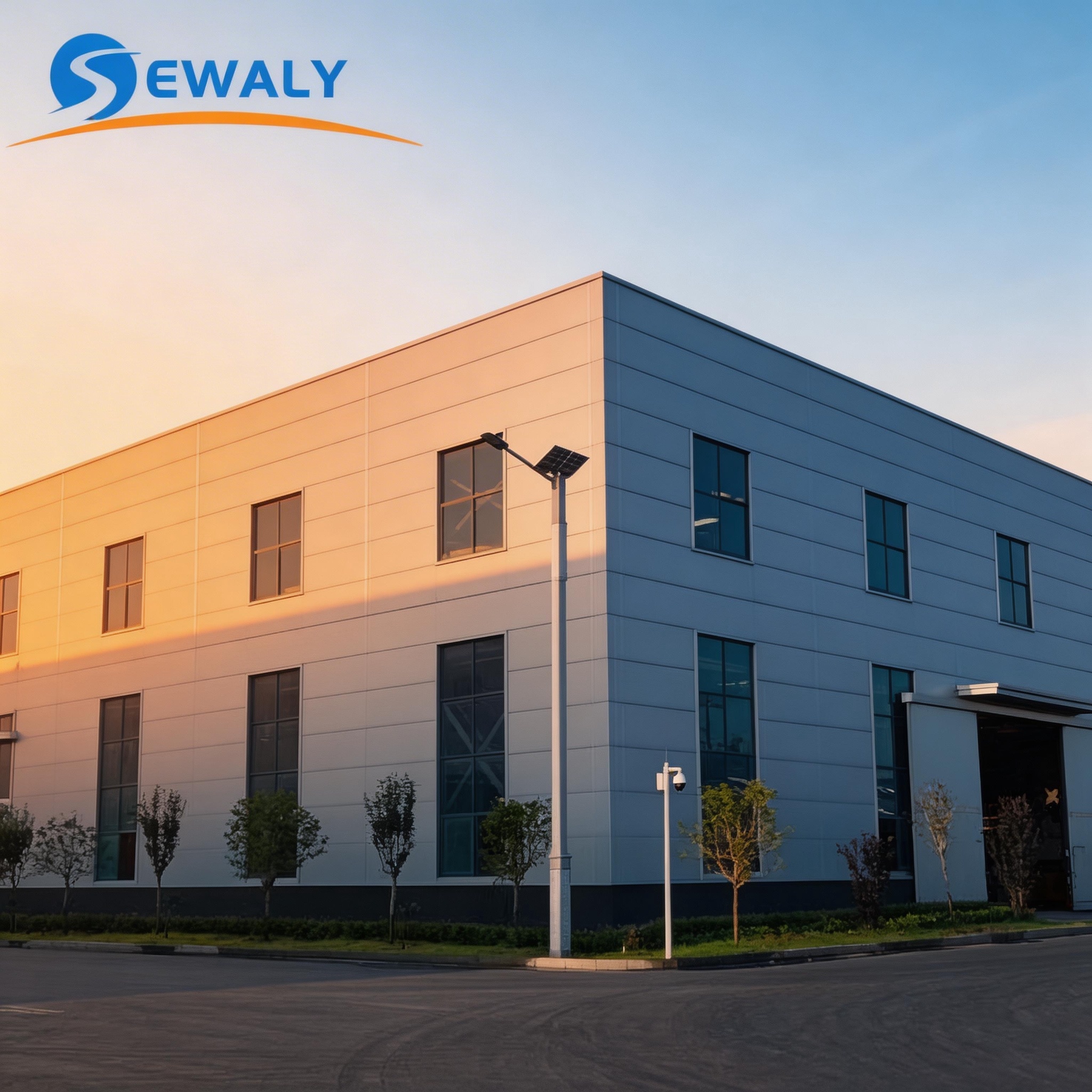 ISO CE Certified Sewaly Brand Guangdong Prefab Steel Structure Warehouse / Light Steel Structure Workshop / Industrial Steel