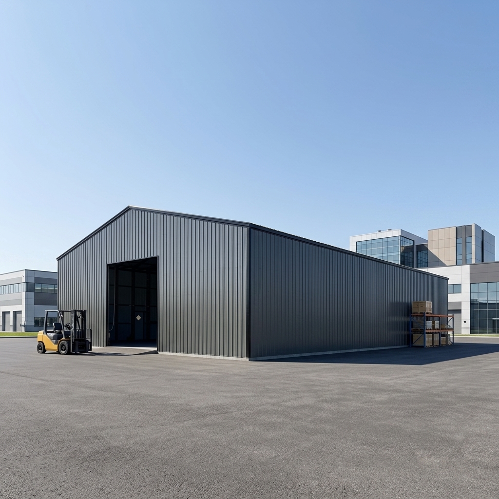 Q235B Custom Size Expandable Metal Frame Shopping Mall School Building Large Span Prefab Workshop Warehouse