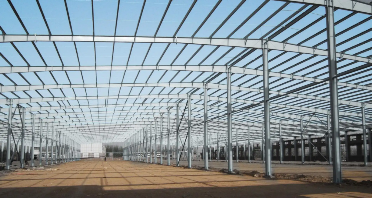 Hot Sale Heavy Duty Steel Structure Workshop Warehouse Large Span Portal Frame Welding/Cutting/Bending Quick Installation