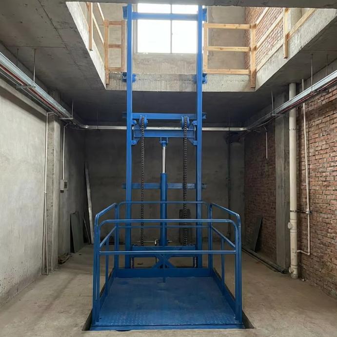 1m*1m Load Capacity 1000kg Mezzanine Goods Lift Price Small Freight Elevator Price 2 3 Floor Cargo Lift Industrial Elevador