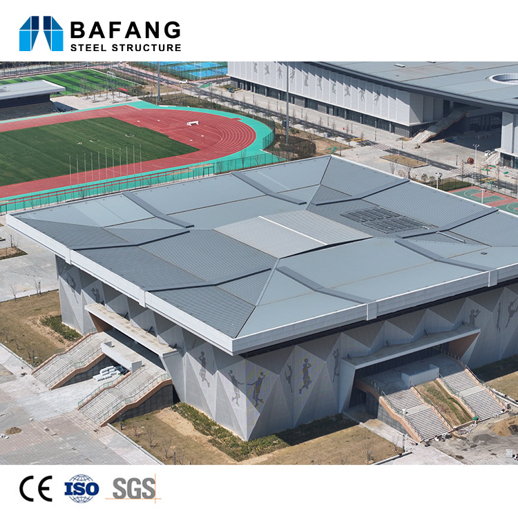 Modern Industrial Large Span Steel Frame Sports Arena Prefab Steel Structure Stadium Sports Venue