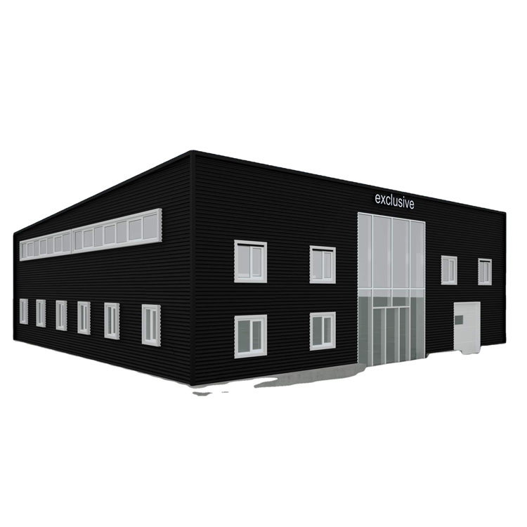 Modern Industrial Style Heavy Duty Prefabricated Steel Structure Building Metal House Office Building Villa