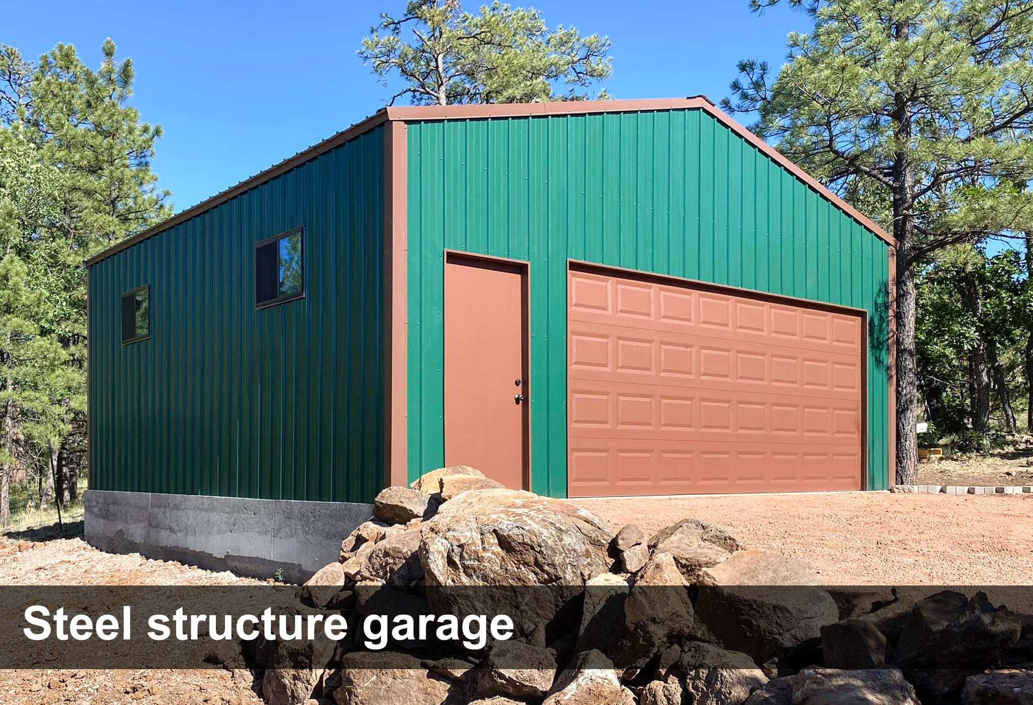 Steel structure garage