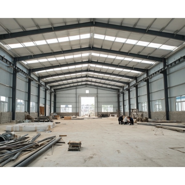 1000 Square Meter Prefabricated Ready Made Steel Structure Warehouse Building for Food Factory