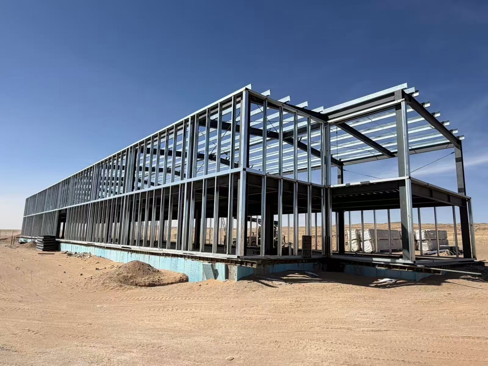 Prefabricated Steel Structure Workshop Industrial Metal Building Custom Prefab Factory Warehouse Large Span Steel Frame Plant