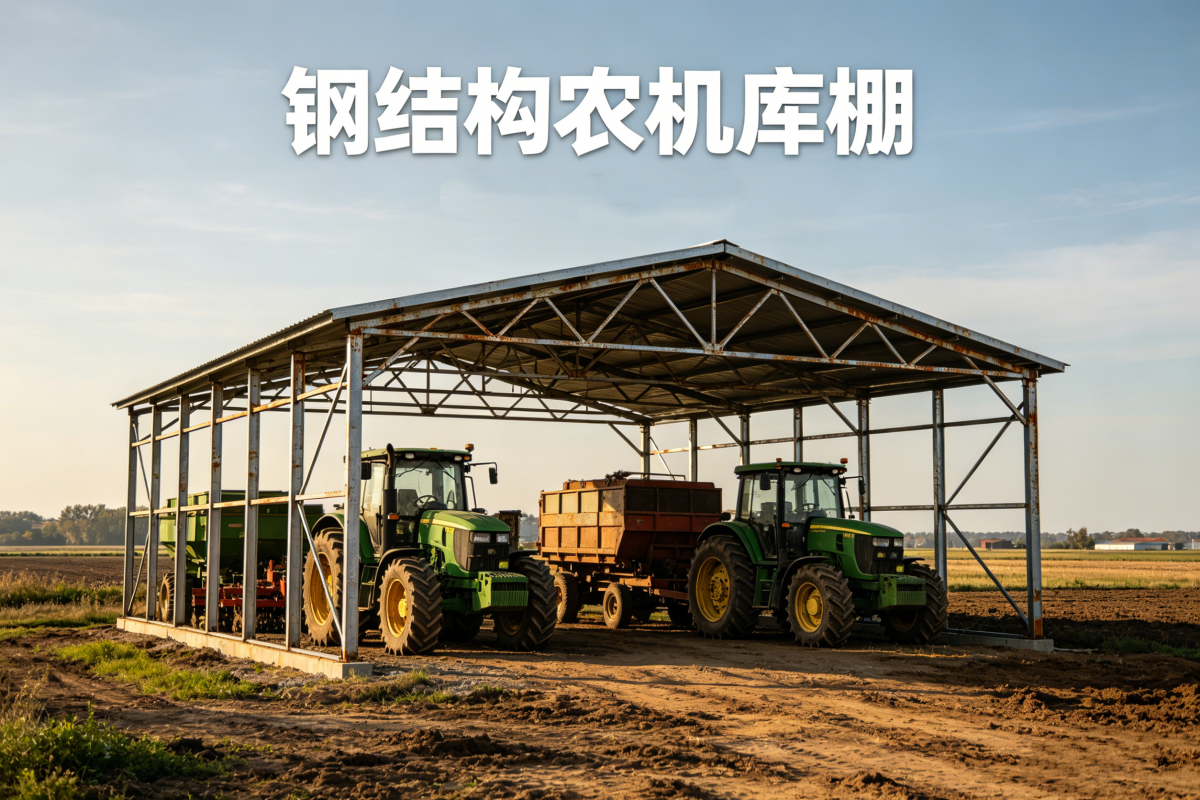 Steel Structure Agricultural Machinery Warehouse Detachable Farm Shed