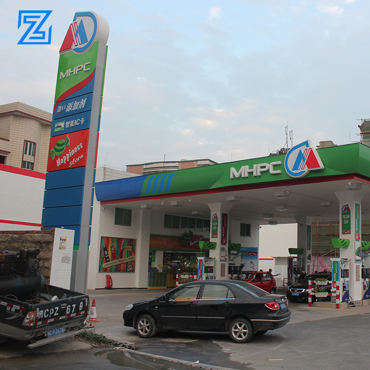 Electric Gas Station Design Roof Detail