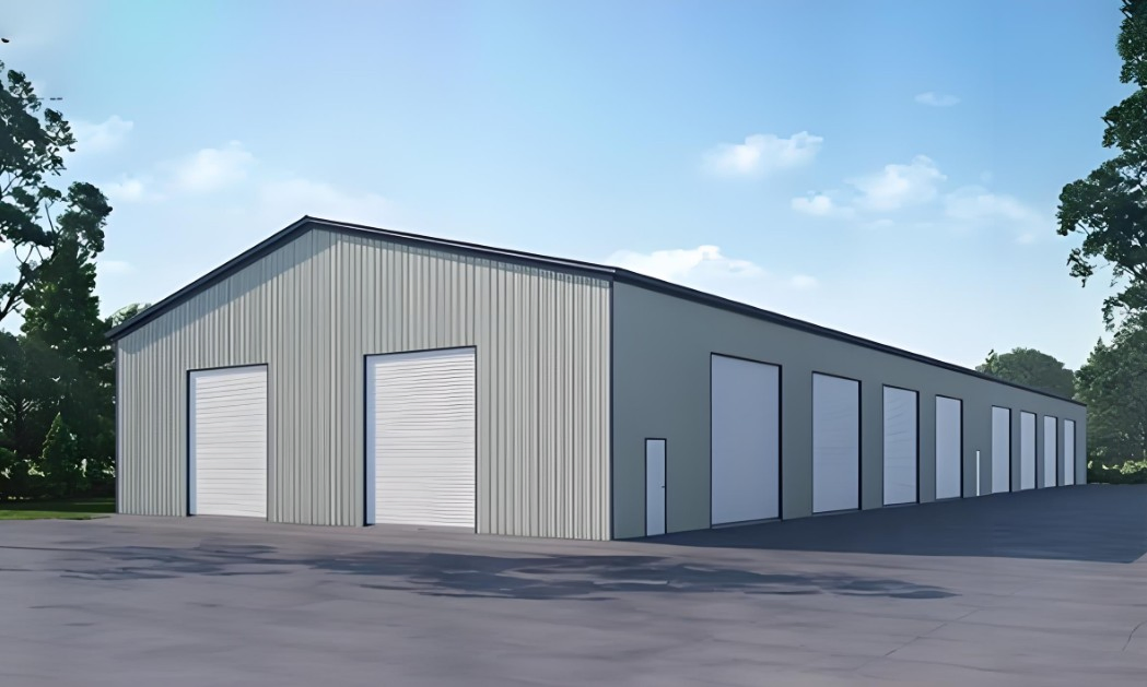 Customized Flexible Warehouse Steel Arch Clear Span Prefabricated Shed Storage Facility Metal Building