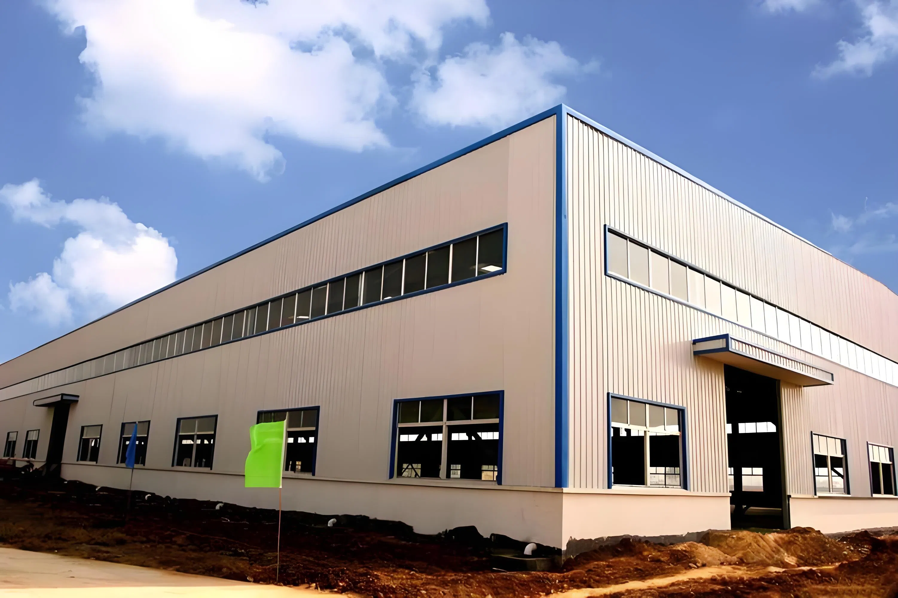 High Precision Large Span Steel Structure Factory Building for Storage Facility Durable