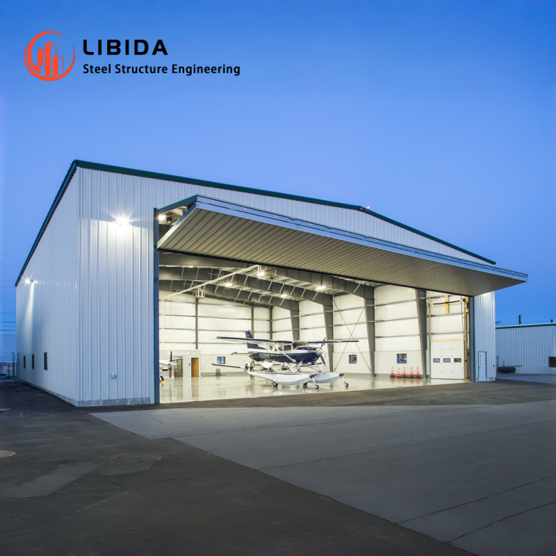 Modern Design Prefabricated Aircraft Storage Long Span Steel Aviation Hangar Building