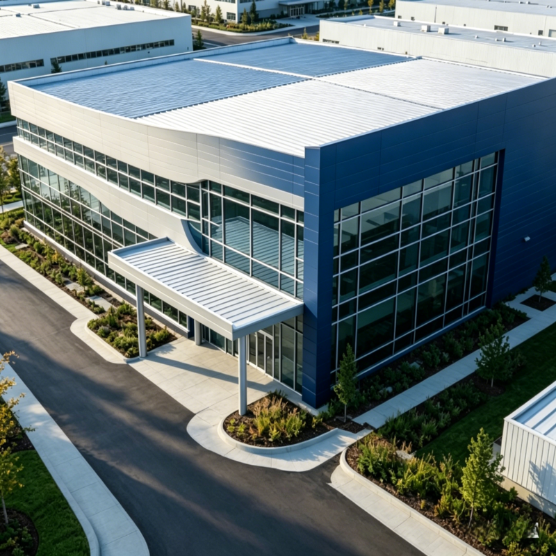 High-Rise Steel Structure Workshop Warehouse Multi-Story Industrial Steel Building Prefab Workshop Fast Construction