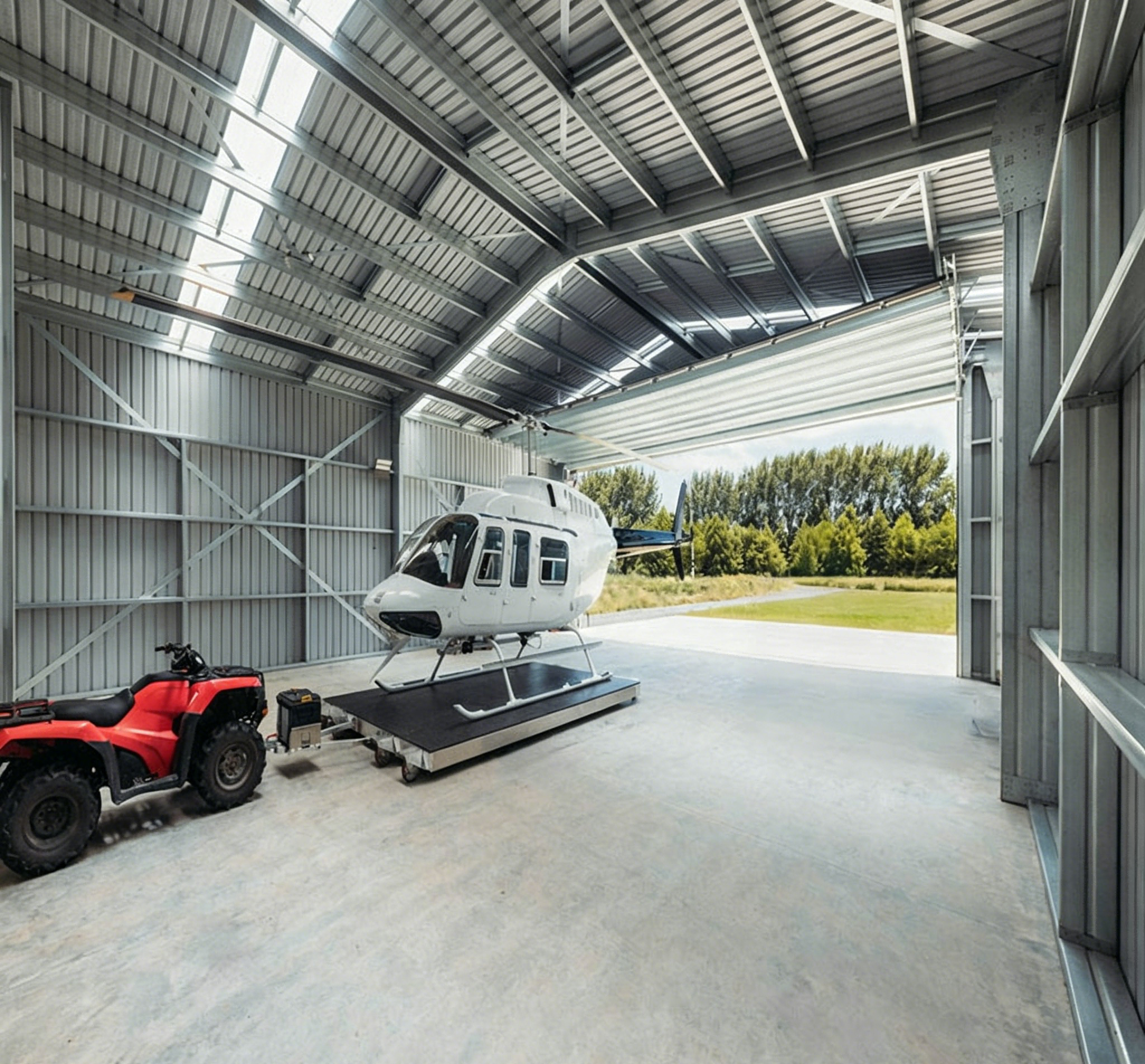 Low Cost Steel Structure Aircraft Hangar Airport Plane Garage Shelter Flight Shed for Airplane Storage