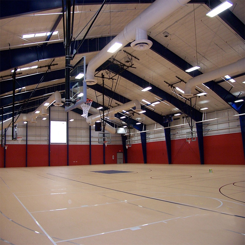 Fast Build Prefabricated Steel Structure Design Badminton Basketball Sports Hall