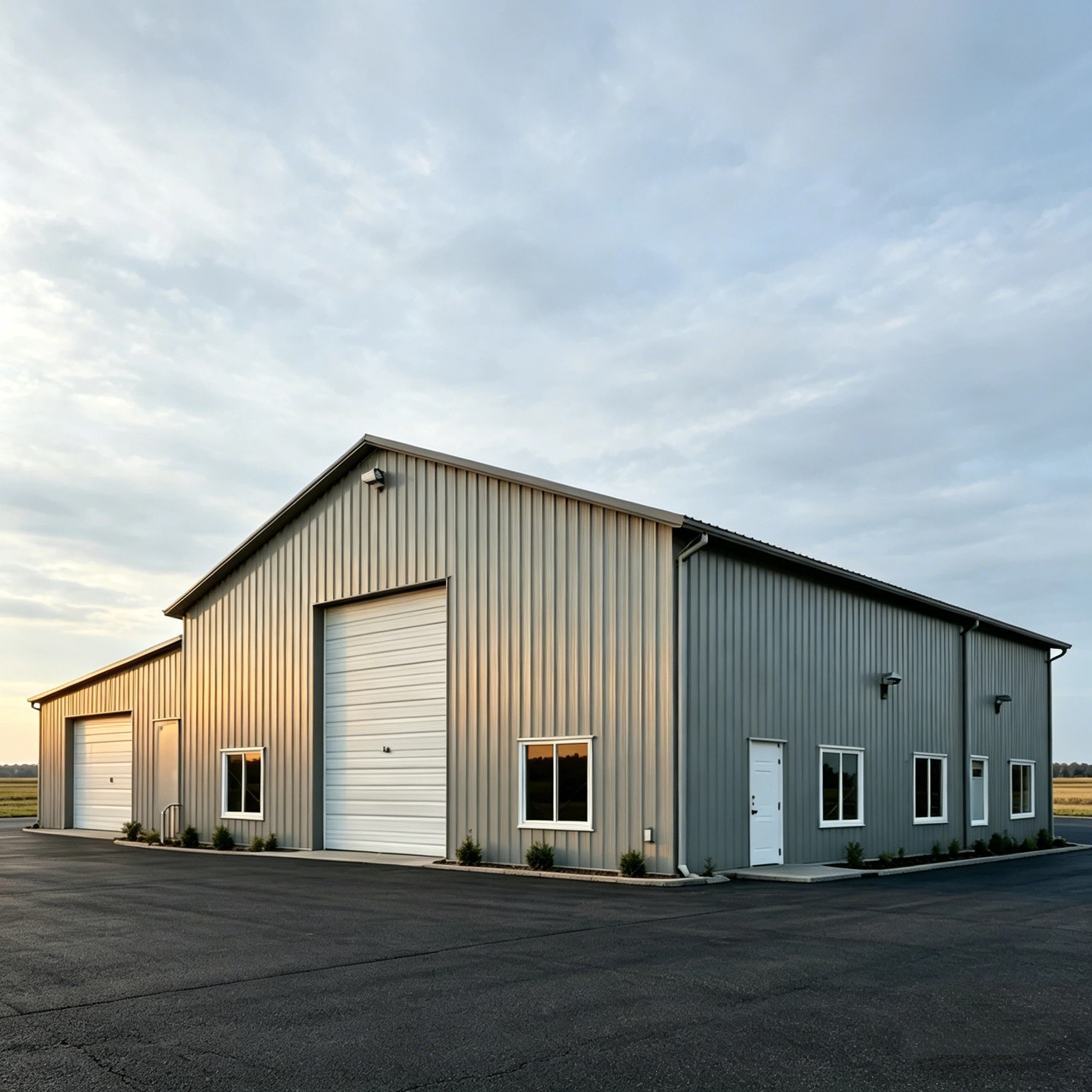 Hot Sale Fabrication Steel Structure Building Design, Prefabricated Workshop Warehouse C/Z Section Galvanized Q235 Cheap