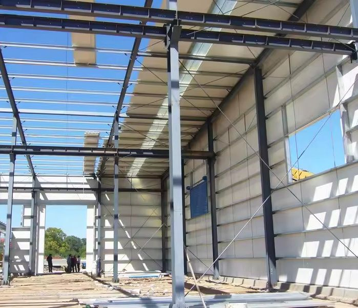 Large Span Prefabricated Steel Structure to Build Industrial Factory /Warehouse/Workshop/Shed, Agricultural Farm Poultry/Cow Shed/Sheepfold /Commercial Market