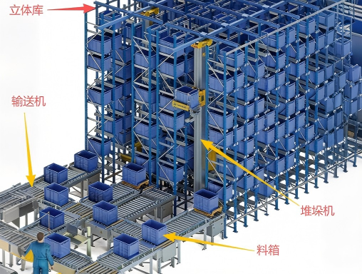 Good Selling Multi Story Stereoscopic Warehouse Shelf Steel Structure Durable Workshop Industrial Building