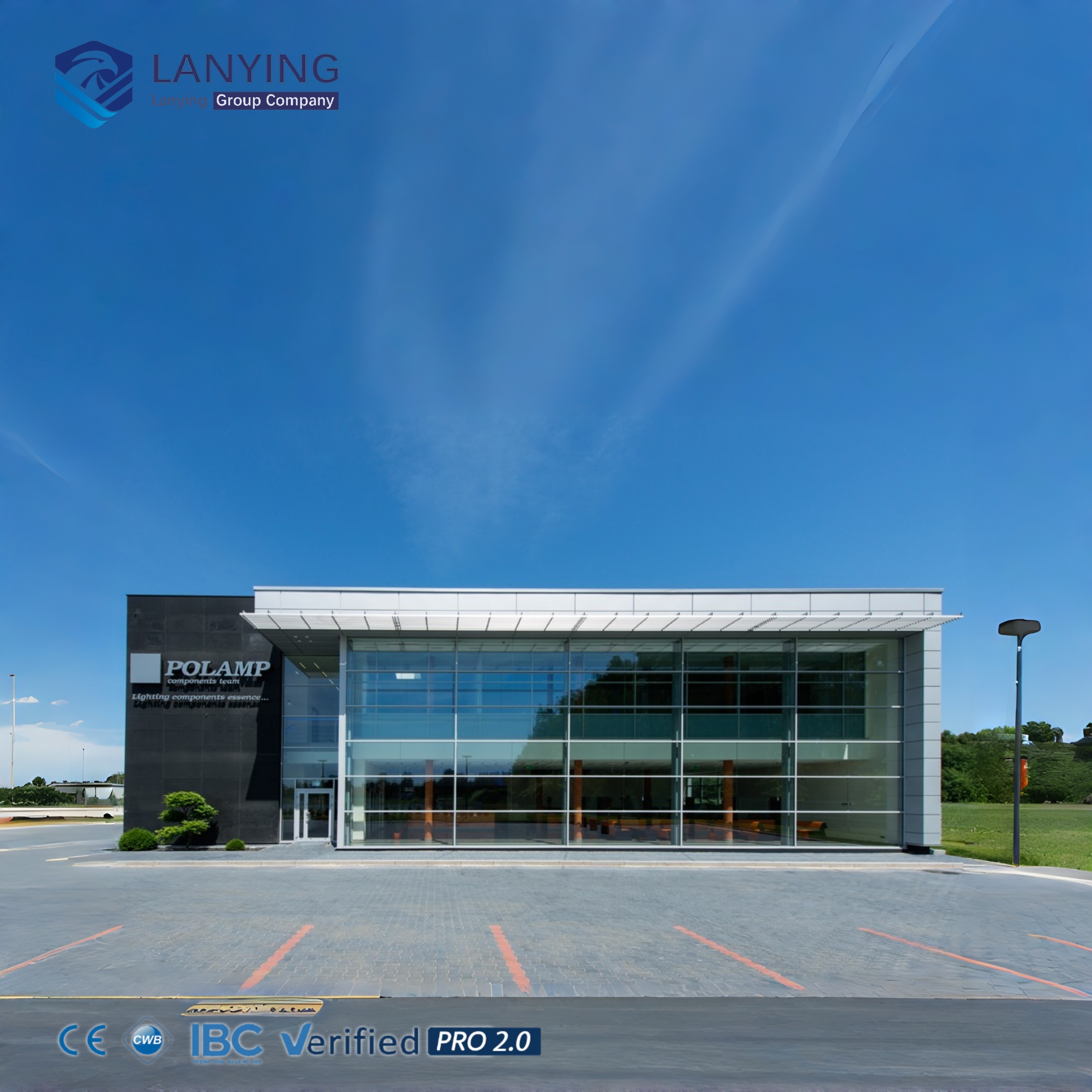 Prefab Steel Structure 4s Car Showroom Retailer Exhibition Hall Metal Frame Warehouse