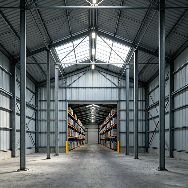 Steel Structure Building for Logistics and Warehousing Center Prefabricated Industrial Warehouse Construction