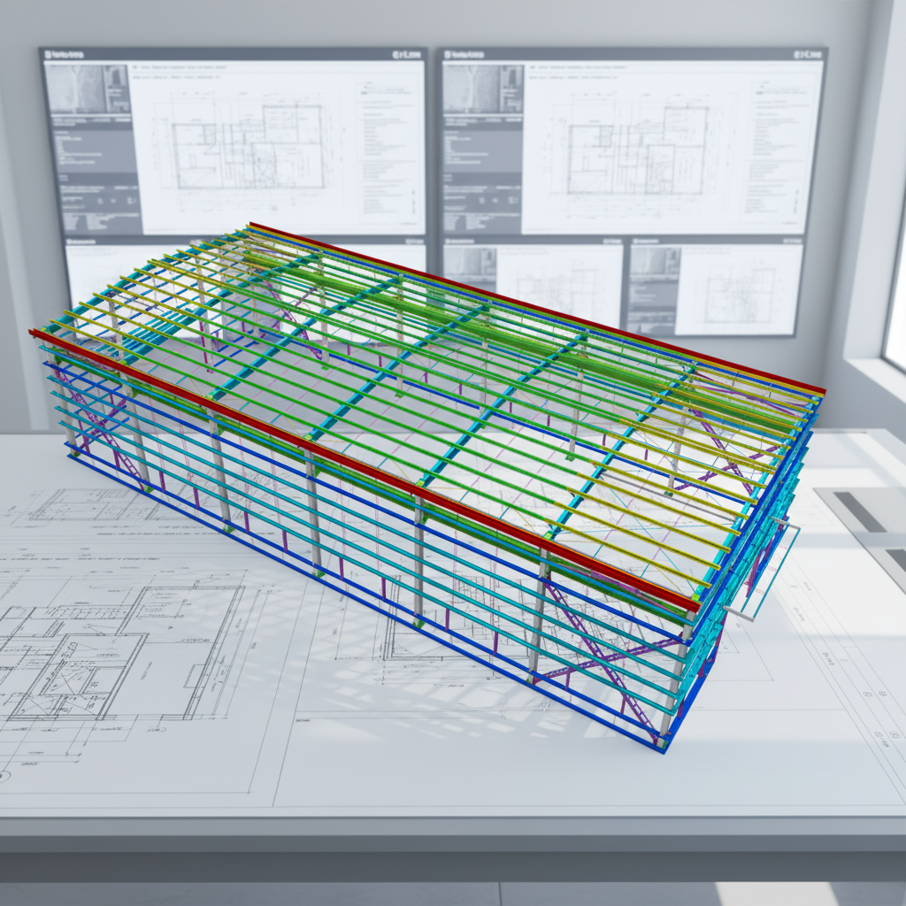 Large Span Pre Engineered Metal Building PEB Steel Structure Factory Warehouse Custom Design Q355B Material Fast Installation
