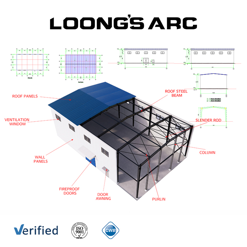 CWB Metal Building Prefabricated Steel Structure Workshop Warehouse Building