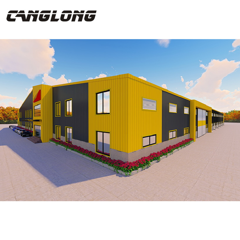 Angola Low Price Industrial Modular Large Storage Heavy Prefabricated Steel Structure Warehouse Set Building
