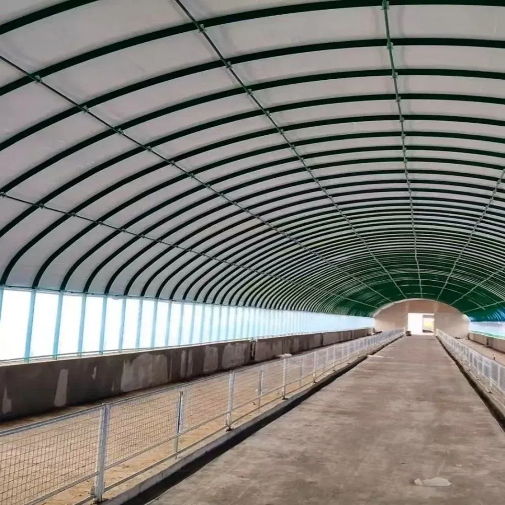 Durable Prefabricated Steel Building for Integrated Cattle Breeding and Agricultural Storage Facility