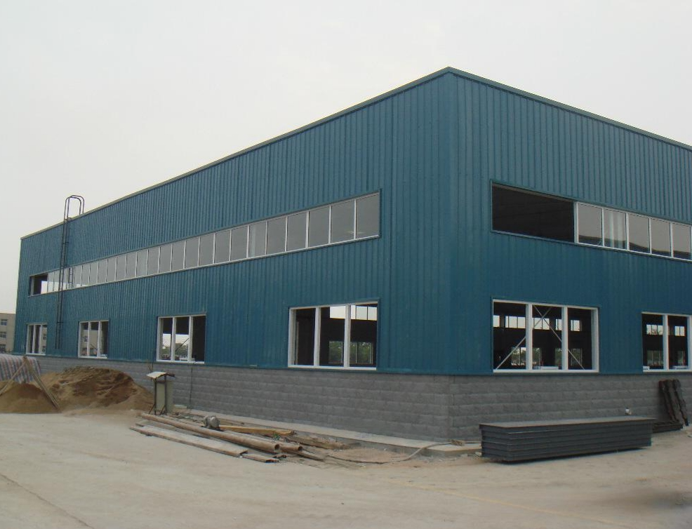 Large Span Logistics Center Industrial Factory Building Prefab Metal Building Modern Storage Facility Steel Structure Workshop