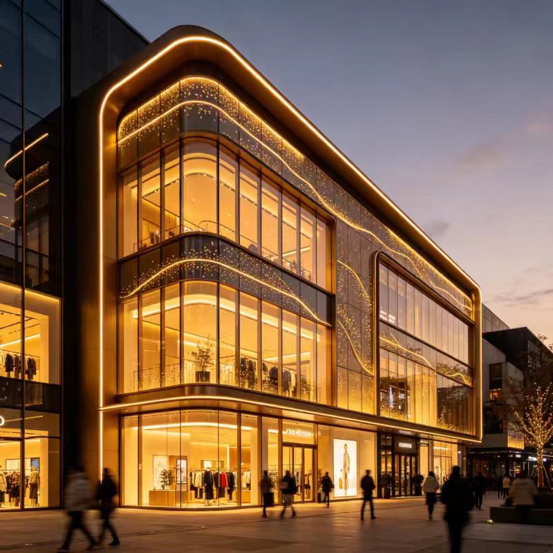 Fast Installation Prefabricated Steel Structure Supermarket Building Custom Commercial Retail Mall