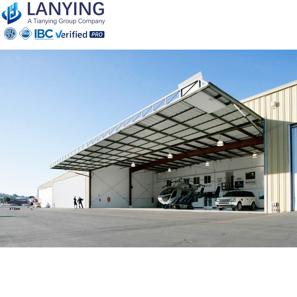 AISC Steel Structure Building Warehouse Commercial and Aircraft Hangar for Sale