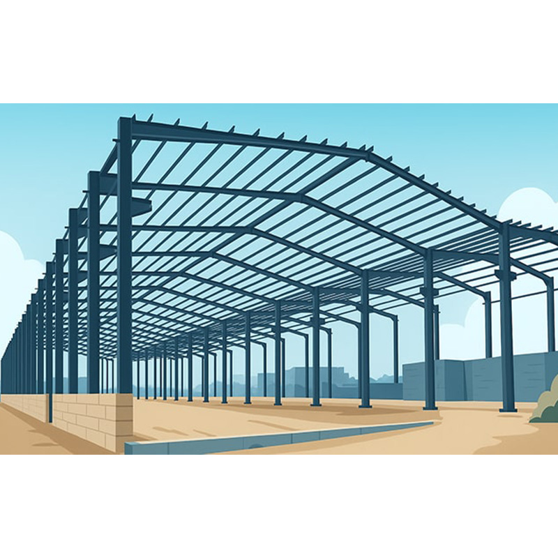 Large Span Industrial Steel Workshop &amp; Warehouse Building Galvanized Steel Structure for Logistics Storage | Industrial Design