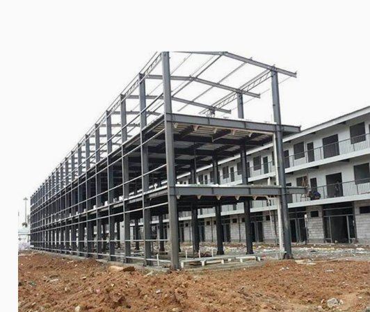 Pre-Fabricated Modern Steel Pipe Canopy Structure for Hotels Apartments Villas-Big Span Steel Buildings High Wind Resistance