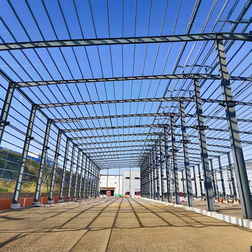 Modular Prefabricated Steel Frame Warehouse Building Kits Fast Erection Multi-Story Steel Structure Workshop