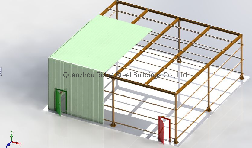Customized Small Fast Assemble Steel Structure Building for Self Storage Facility