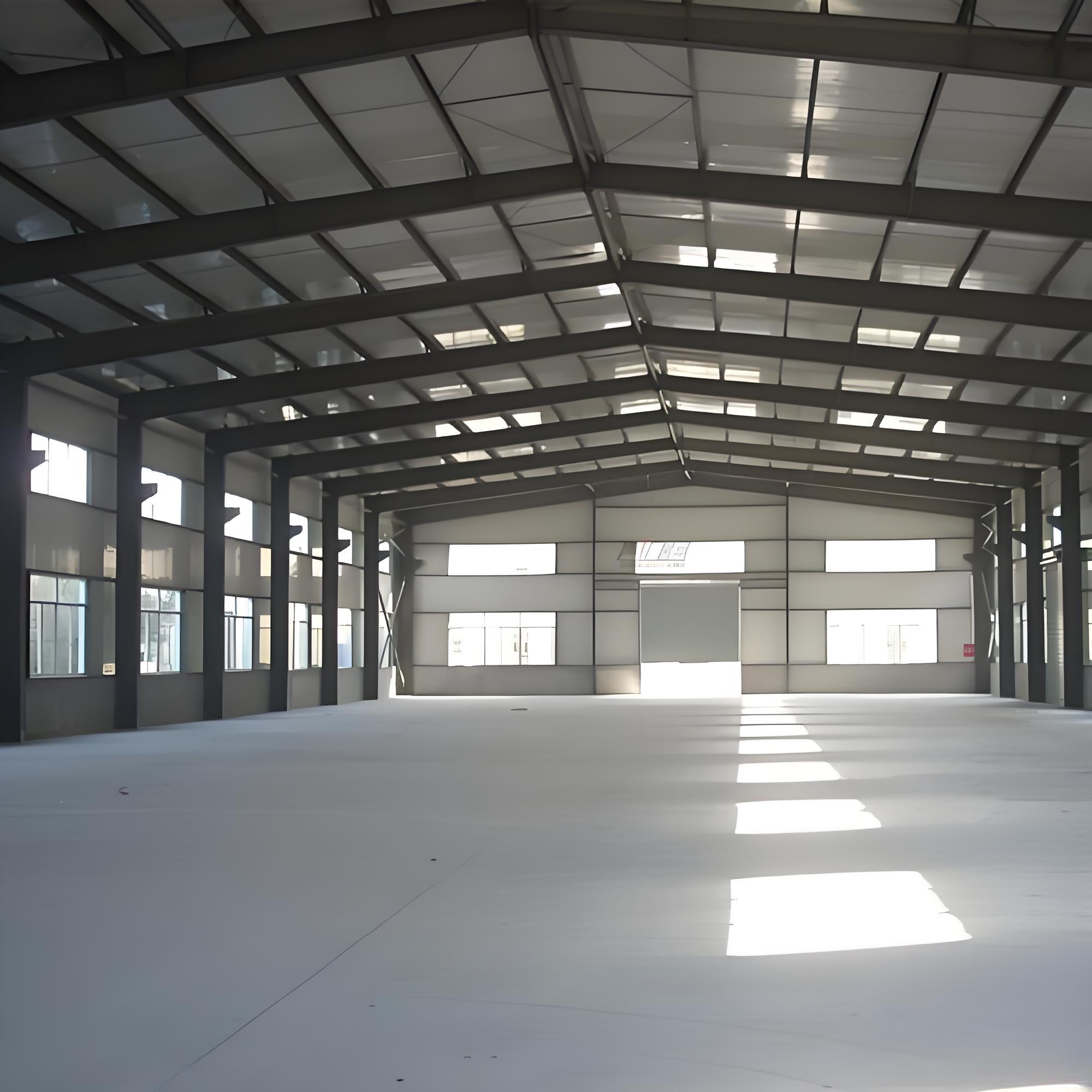 Large Span Low Cost Industrial Steel Warehouse Prefab Factory Workshop with Solid H-Shape Steel Beam and Lifetime Warranty