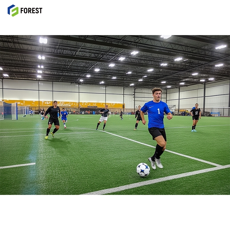 Prefabricated Steel Structure Sports Hall-Heavy Duty Long-span Grid Welding Steel Workshop for Indoor Football Stadium