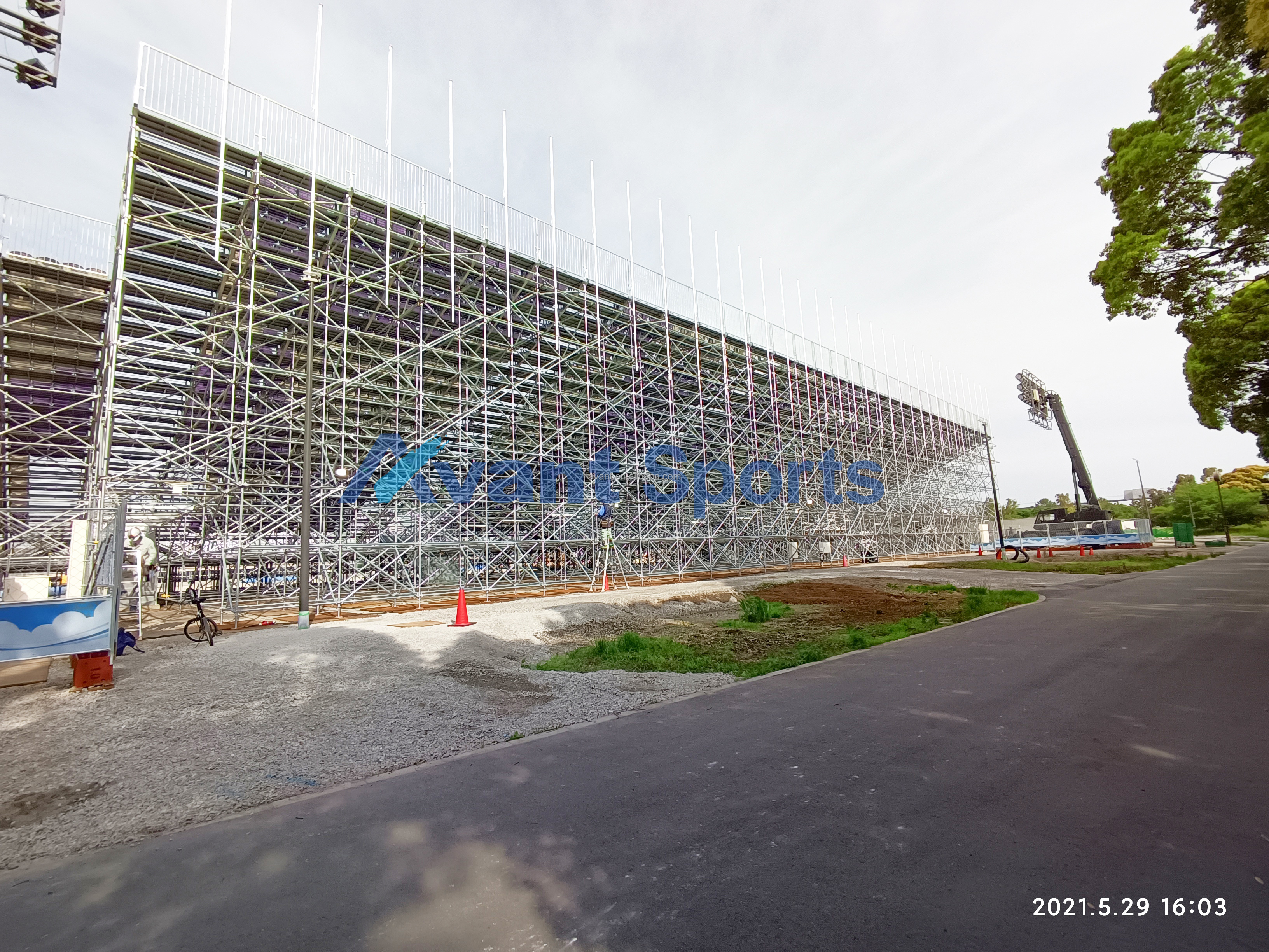 Avant Sports Engineered Modular Demountable Steel Grandstand Structure For Temporary Stadium 2000-5000 Seat Large Event Projects