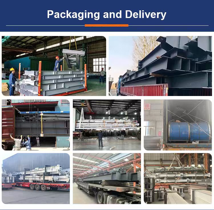 Durable Pre-engineered Light Steel Structure Prefabricated Metal Garage Farm Shed Industrial Logistics Warehouse