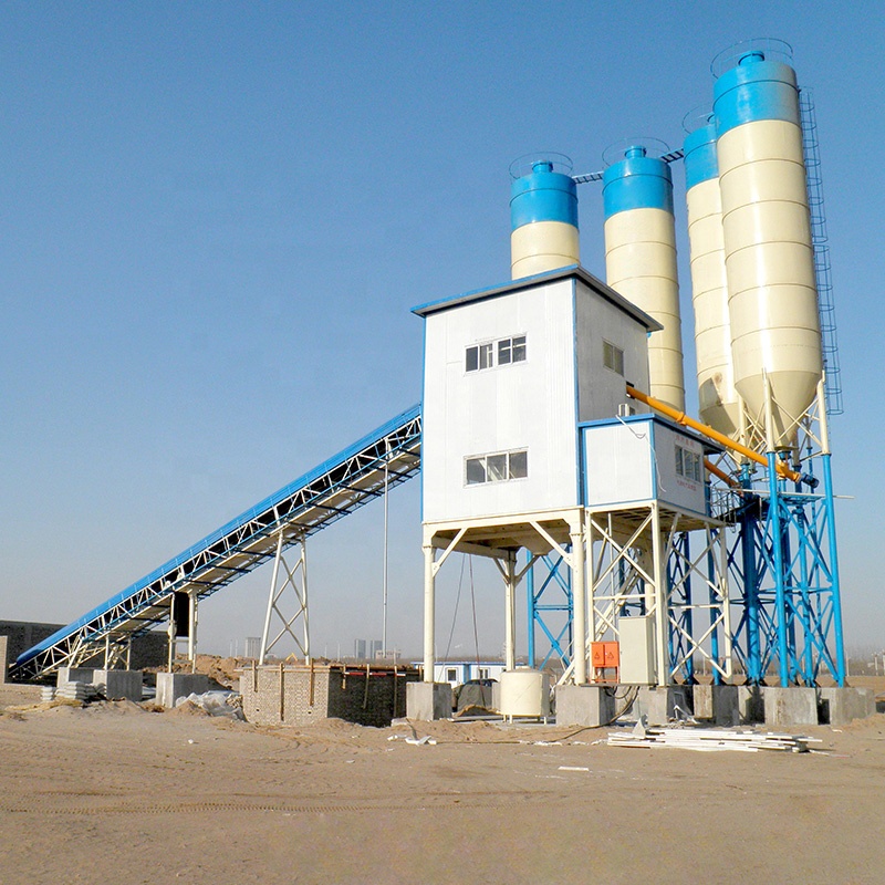 Stationary Concrete Batch Plant 50-75m3/h High Efficiency Automatic Control CE ISO For Precast Concrete Manufacturing