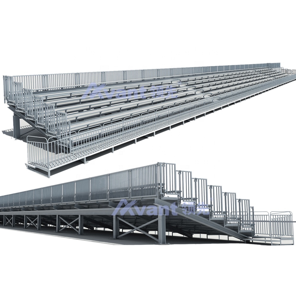 Avant Sports Modular Steel Grandstands Prefabricated&amp;Custom Stadium Seating For Football Arenas Events|Anti-Slip Metal Bleachers