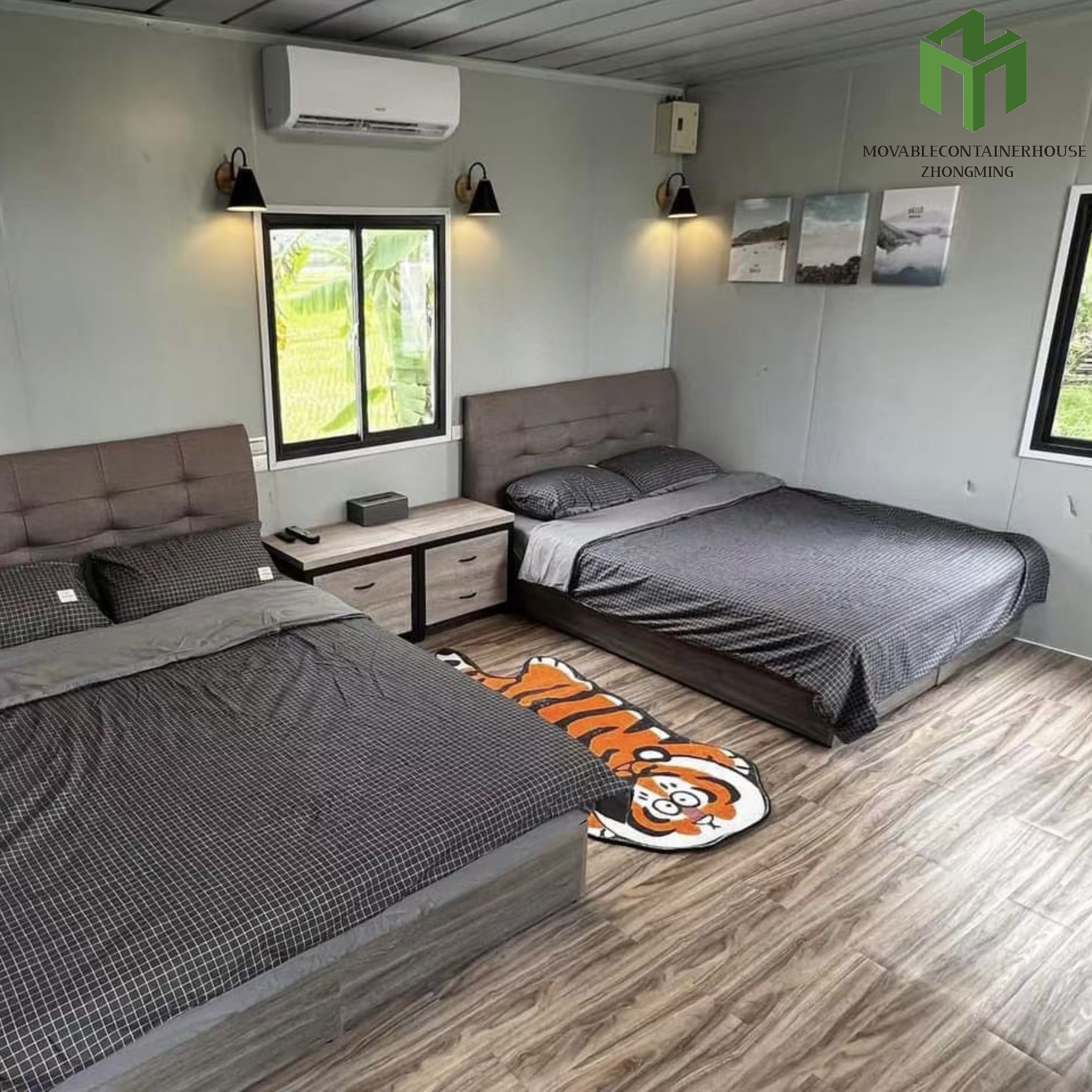 20ft 40ft Modular Folding Container House Office Dormitory Prefabricated Expandable House
