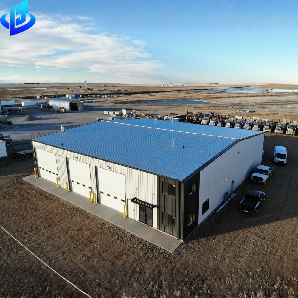 Steel Structure Prefab Metal Building Kits For Commercial Warehouse Workshops Modern Design High Wind Resistance 5-Year Warranty