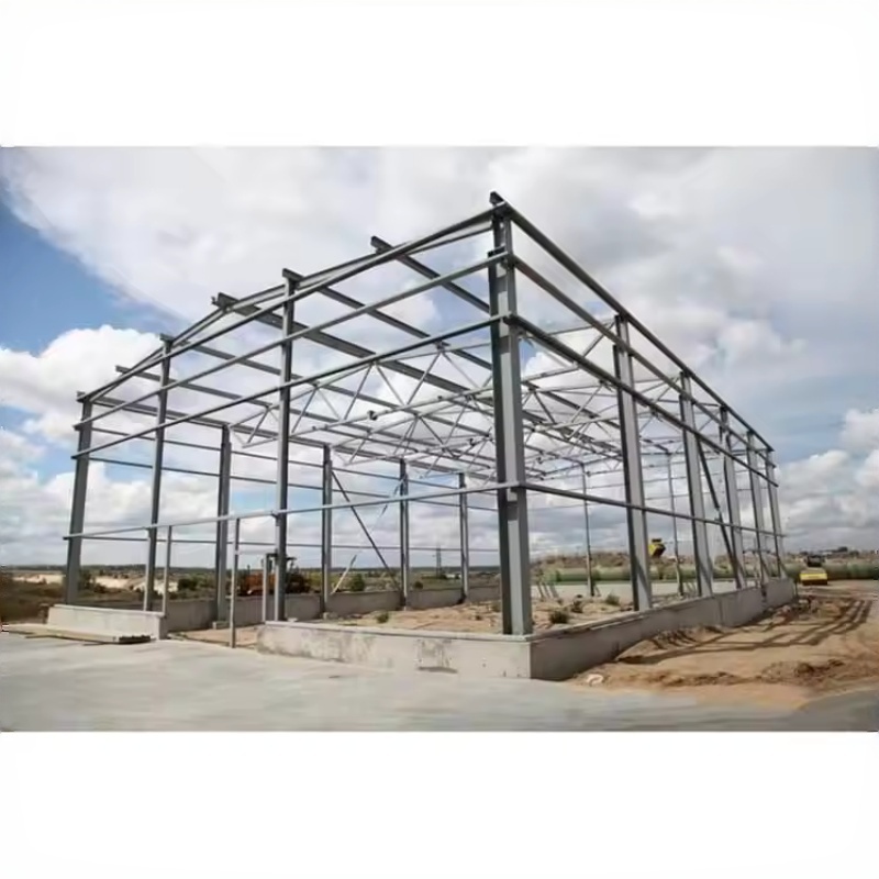 30x49ft Prefabricated Steel Warehouse Metal Building MS304921 Industrial Workshop Shed Heavy Duty Peak Roof Storage Garage
