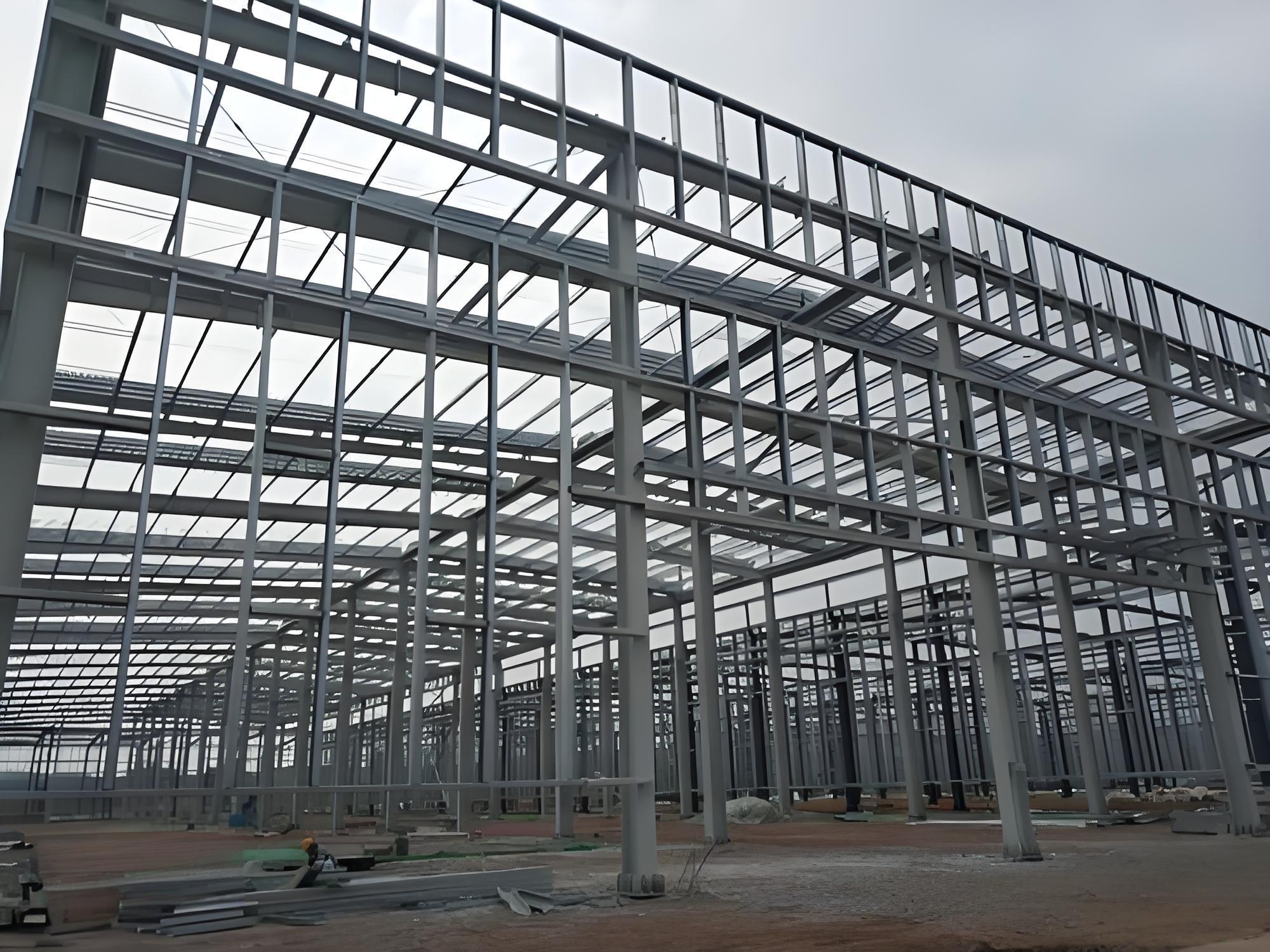 Large Span Low Cost Industrial Steel Warehouse Prefab Factory Workshop with Solid H-Shape Steel Beam and Lifetime Warranty