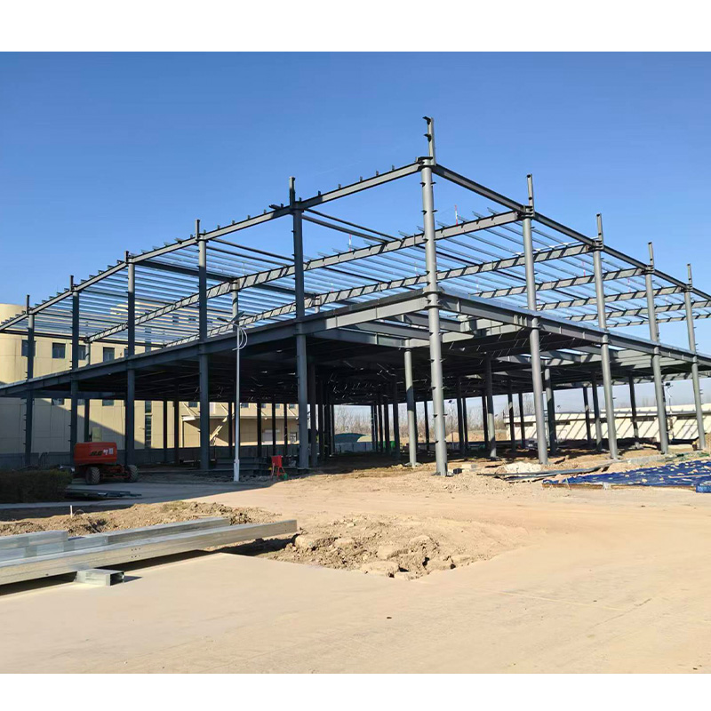Light Weight Customized Steel Structure Buildings Wide Span Prefabricated Building Supermarket Shopping Mall Building