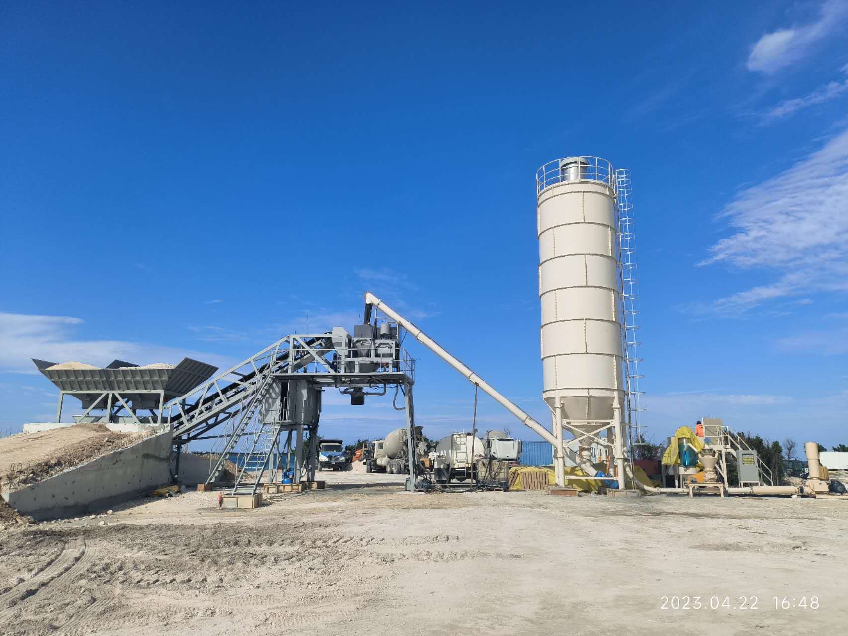 Fully Automatic Capacity 60 120 180m3/h Complete Ready Mix Concrete Batching Mixing Plant System