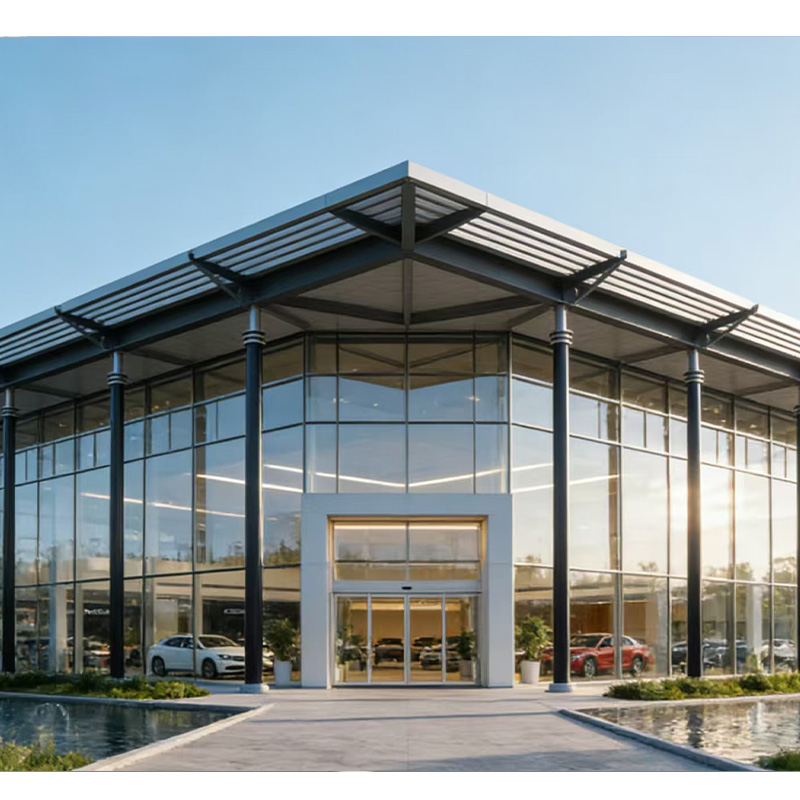 Modern Aircraft Hangar Steel Structure Warehouse with Sandwich Panel Roof for Office Building Use in China