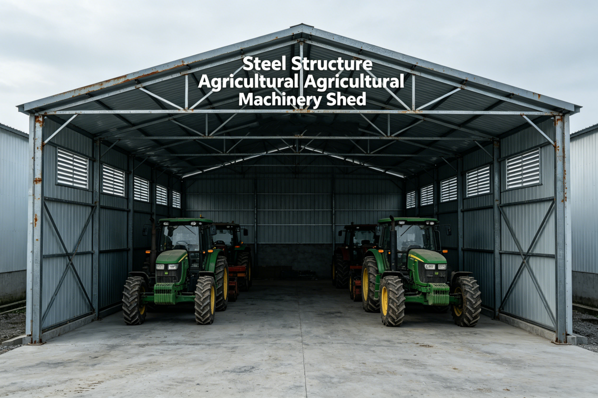 Steel Structure Agricultural Machinery Warehouse Detachable Farm Shed