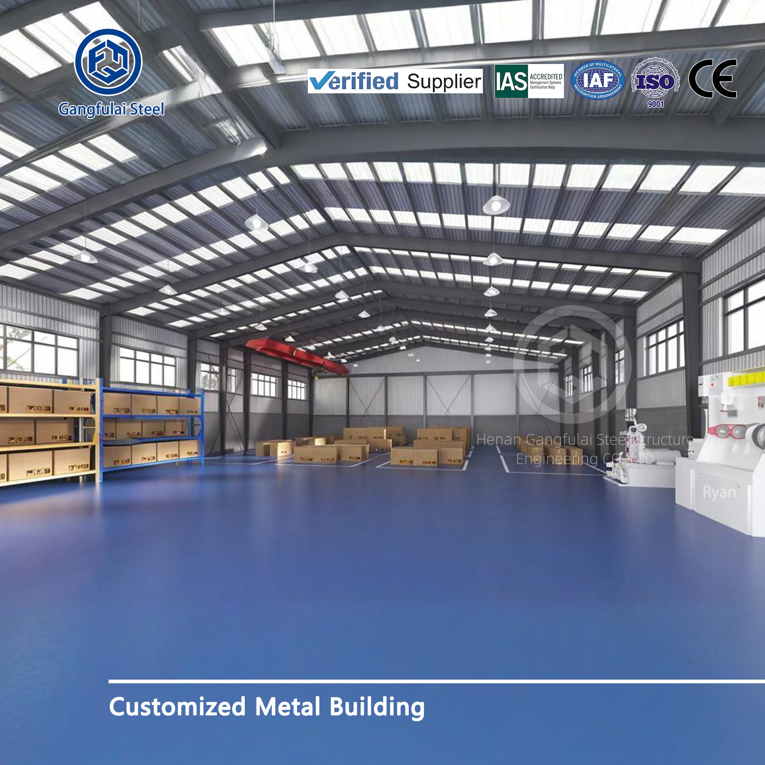 China-made Customizable Durable Prefabricated Steel Structure Workshop