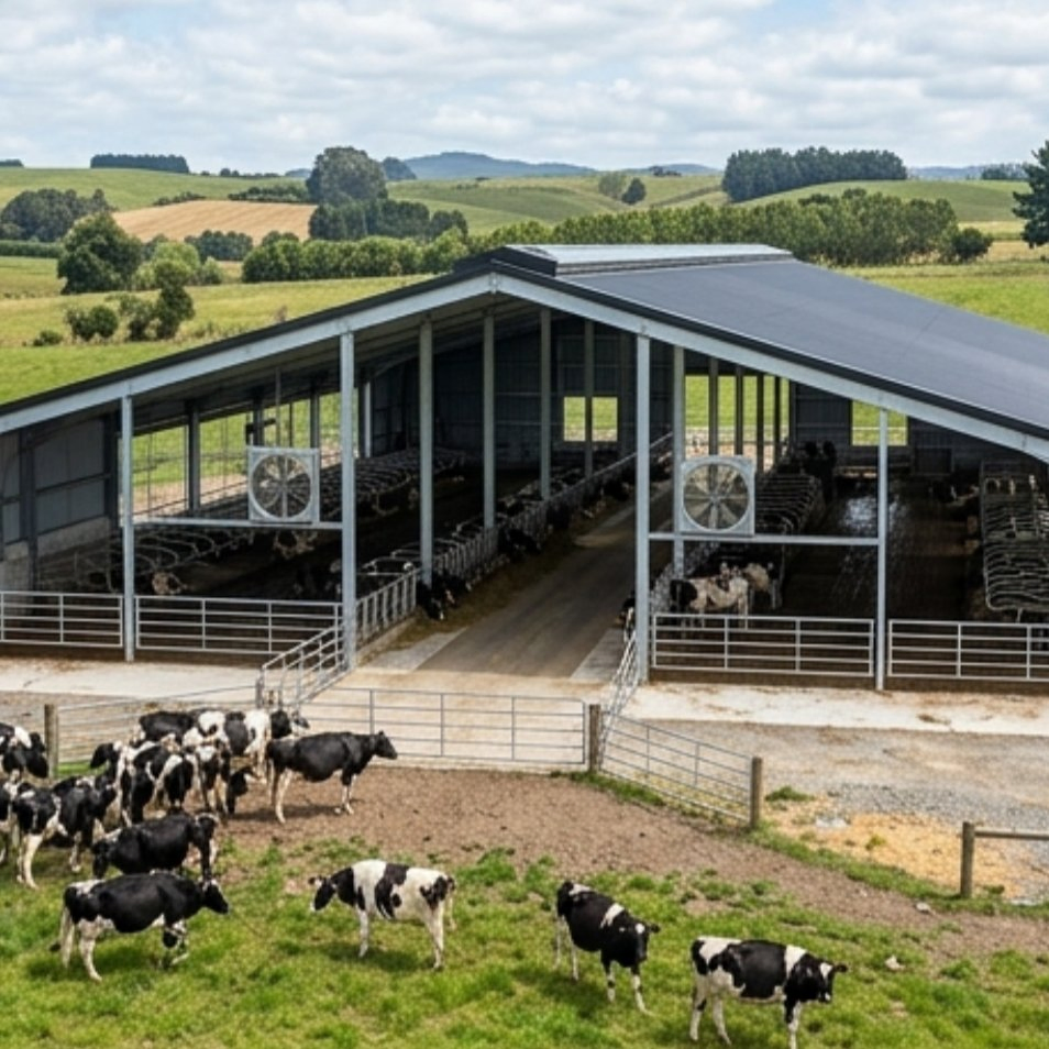 Large Span Prefabricated Steel Structure Factory Building Applied in Structural Steel Pig Farm Construction